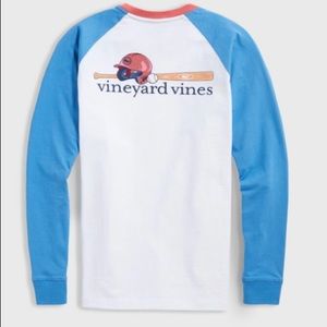 Vineyard Vines boy Raglan Baseball Long-Sleeve Tee
